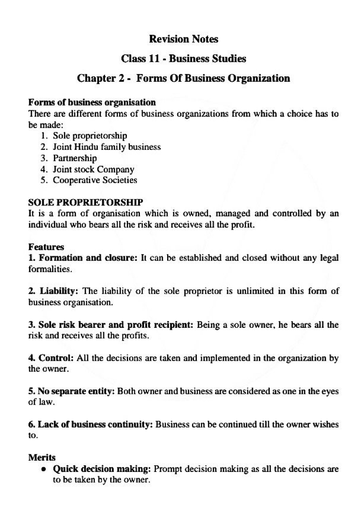 forms-of-business-organization-business-environment-ignou-studocu