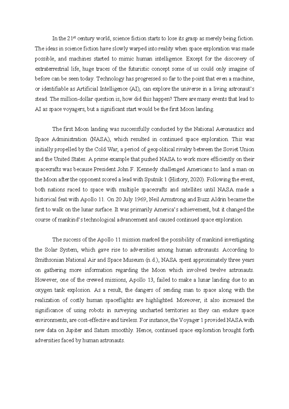 Causal chain essay example foundation In the 21st century world