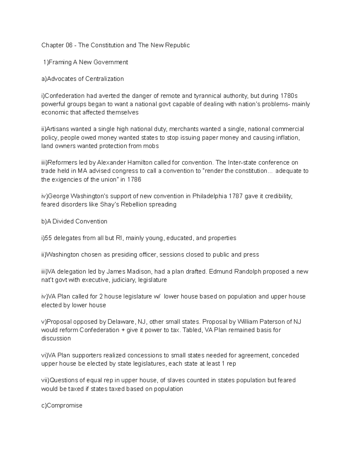 History note 10 These are my detailed notes from this class