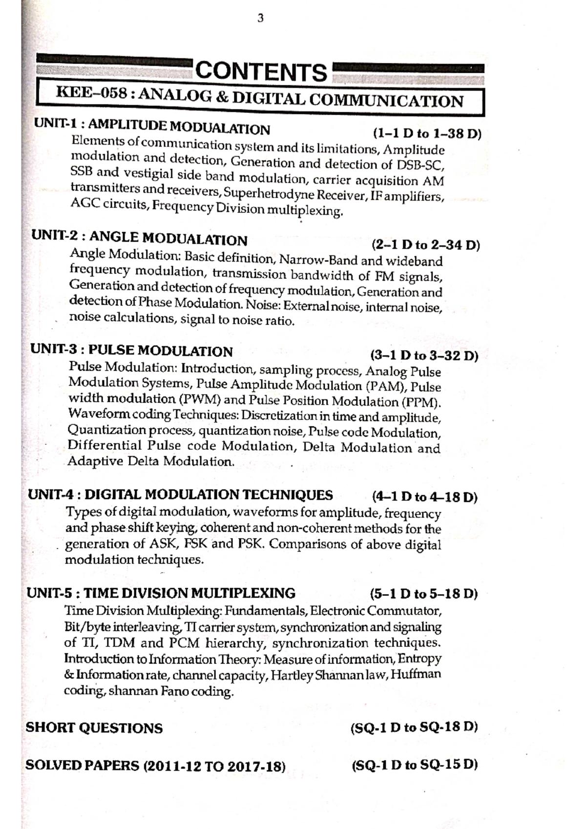 Analog Digital Communication Basic mechanical engineering Studocu