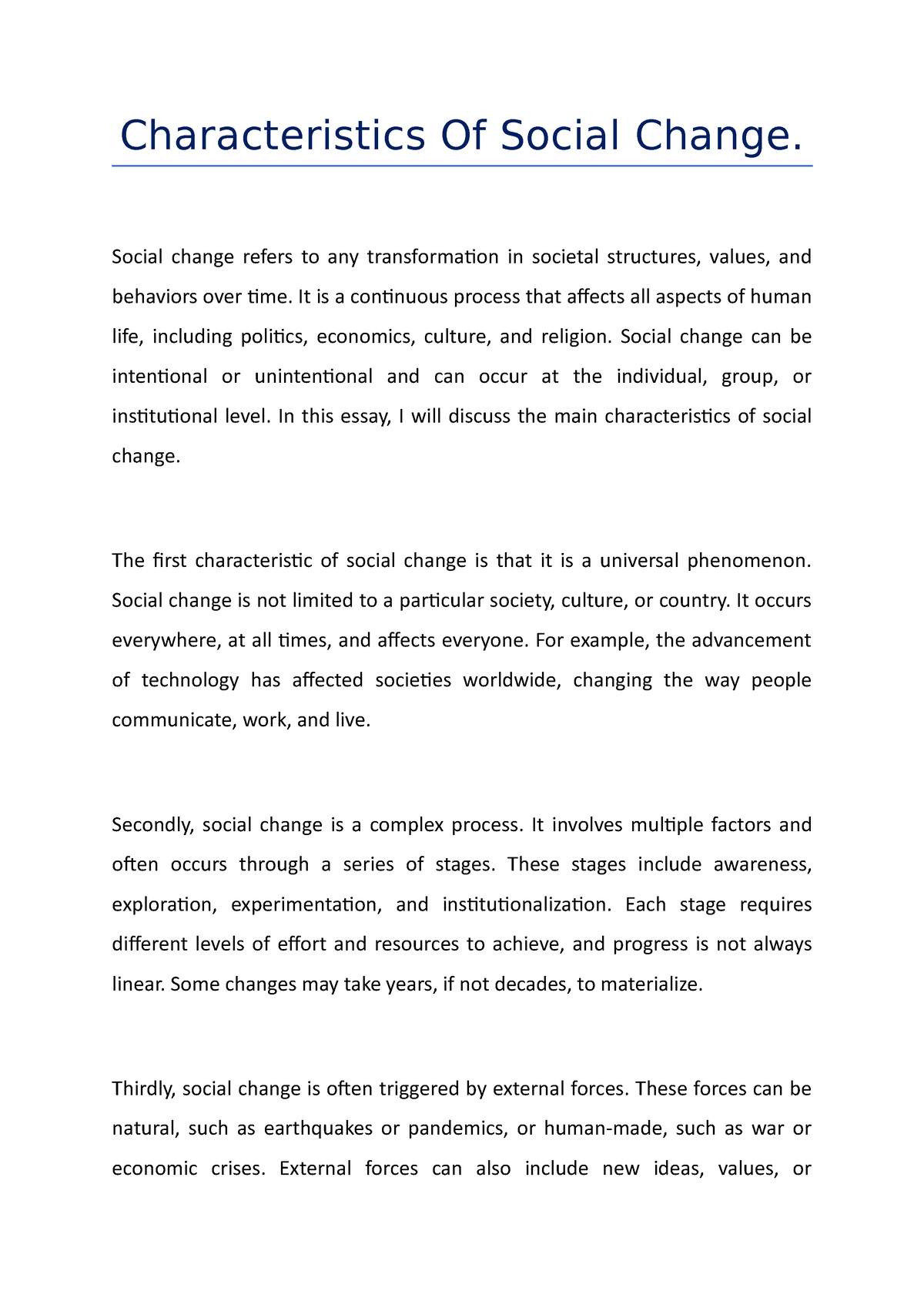 characteristics-of-social-change-social-change-refers-to-any