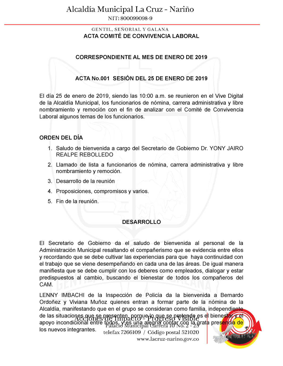 23920 actas-comite-convivencia-laboral-2019 - ACTA COMITÉ DE ...