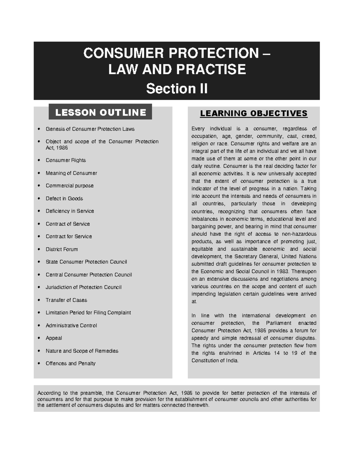 thesis on consumer protection law