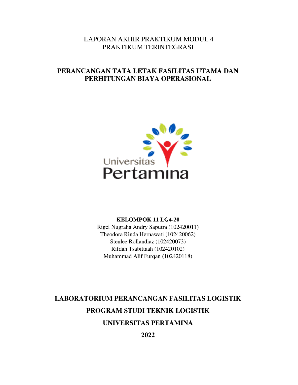 Modul 4 Kelompok 11 Lap Terintegrasi 2022 - LAPORAN AKHIR PRAKTIKUM ...