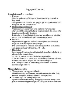 Organisation Och Ledarskap - Problemet: Att Få Människor Att ...