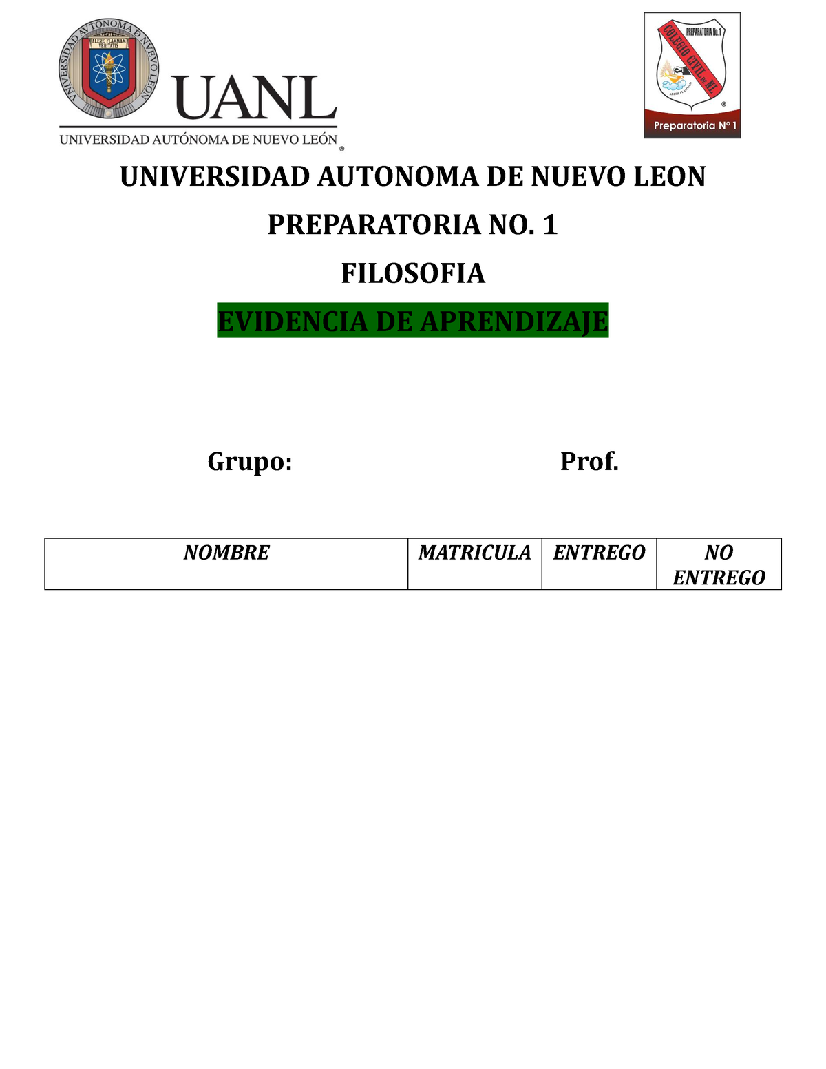 Equipo 1 Ev2 Filo 3er Semestre Universidad Autonoma De Nuevo Leon Preparatoria No 1 8163