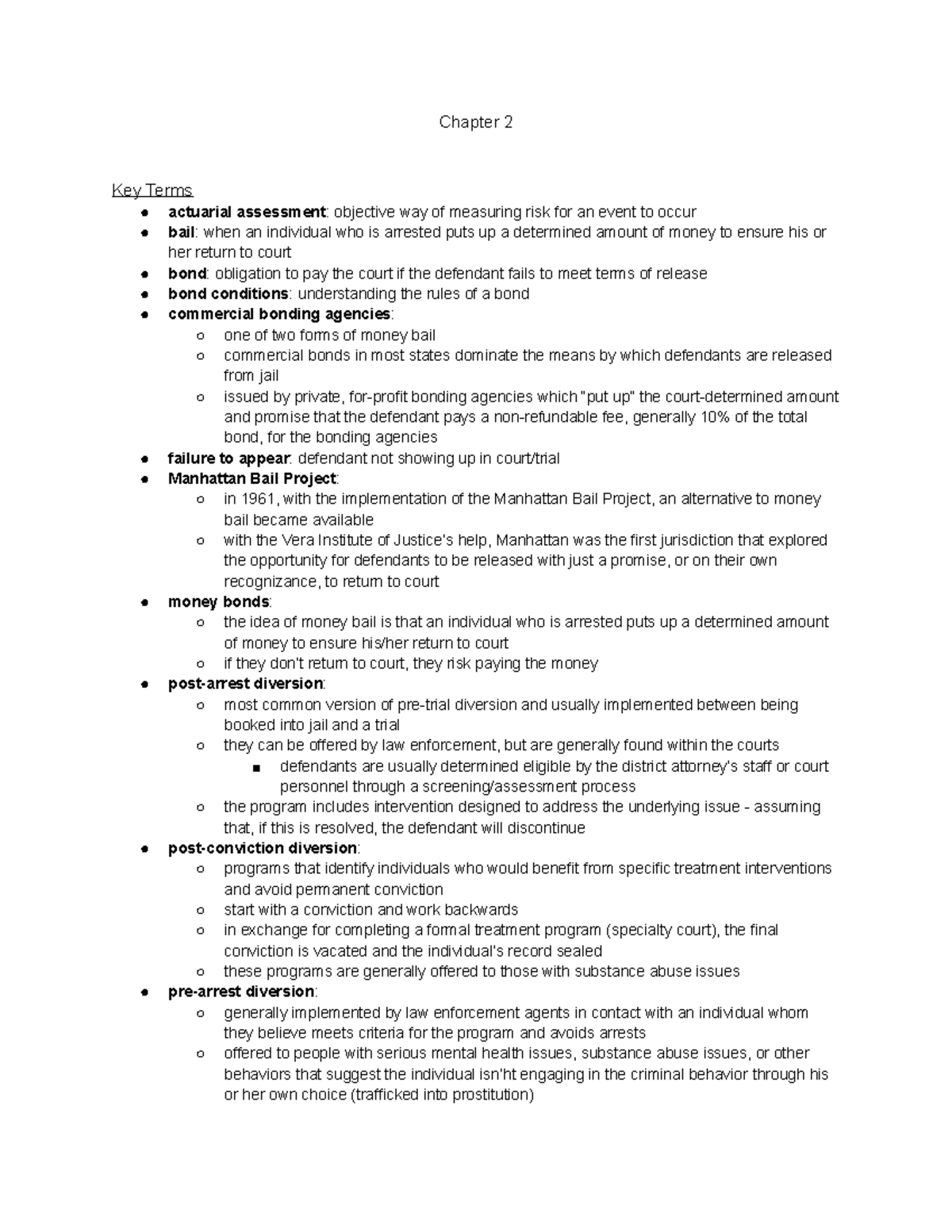 Chapter 2 - Dr. Alex Szalewski - Chapter 2 Key Terms actuarial ...