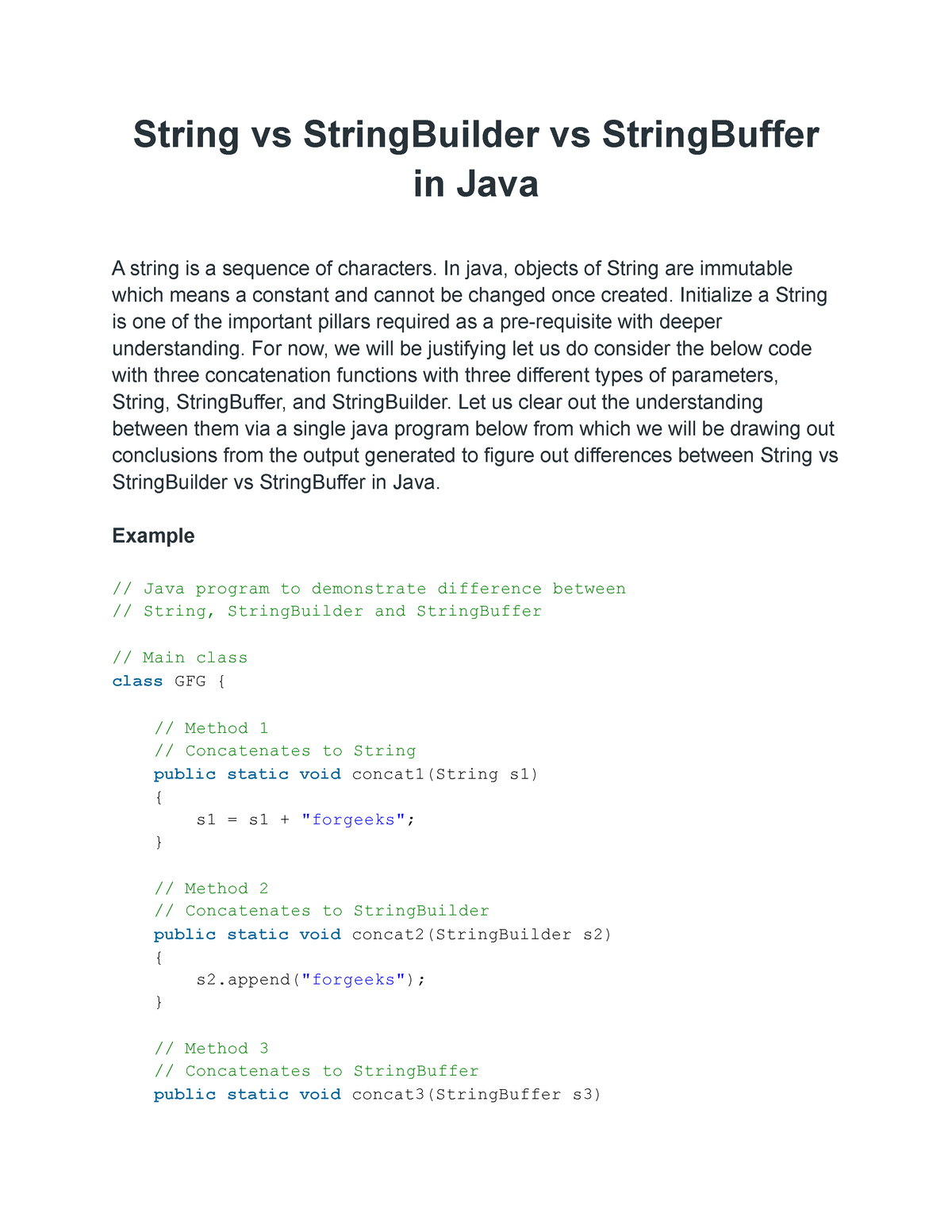 String Vs String Builder Vs String Buffer In Java - String Vs ...