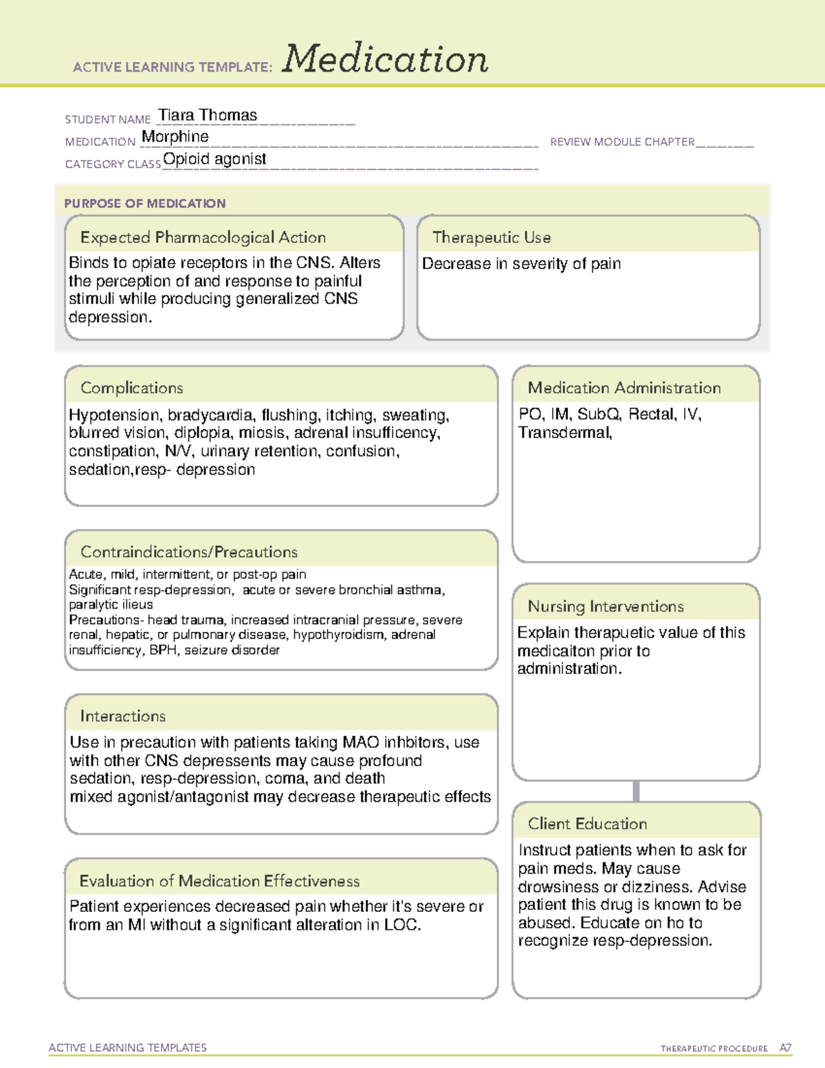 Active Learning Template medication ACTIVE LEARNING TEMPLATES