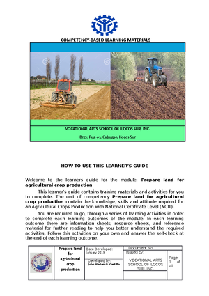 Module 2 Soil Plant Relationship - Course Code: Descriptive Title: 1 ...