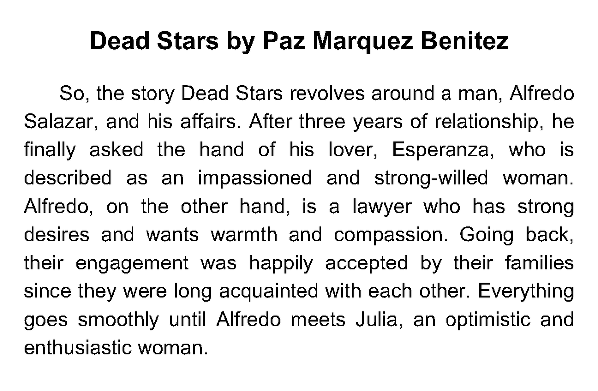 DEAD STAR - Copy - DEAD STAR - Dead Stars by Paz Marquez Benitez So ...