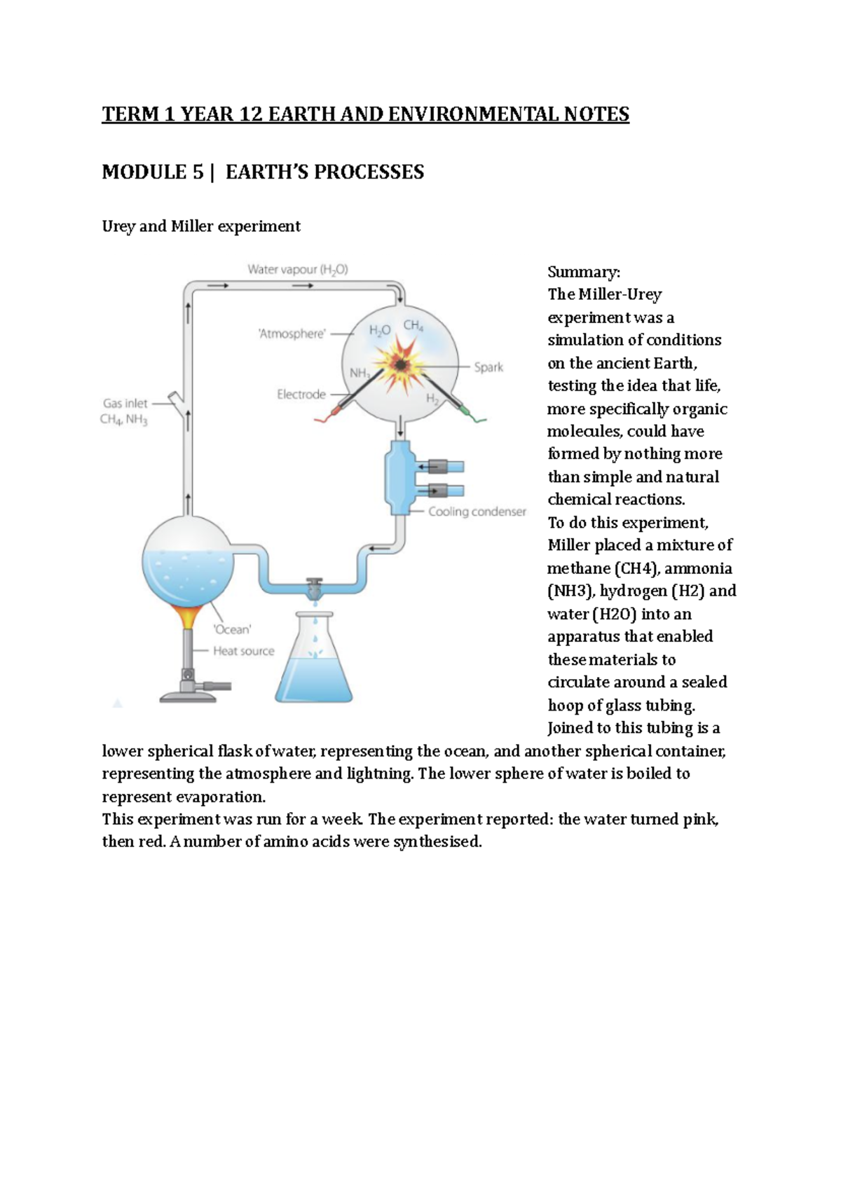 TERM 1 YEAR 12 Earth AND Environmental Notes - TERM 1 YEAR 12 EARTH AND ...