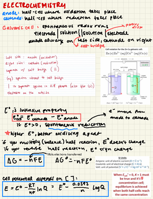 Chem 14B Midterm 1 Equation Sheet - Chem 14B - For polyprotic acids: K ...