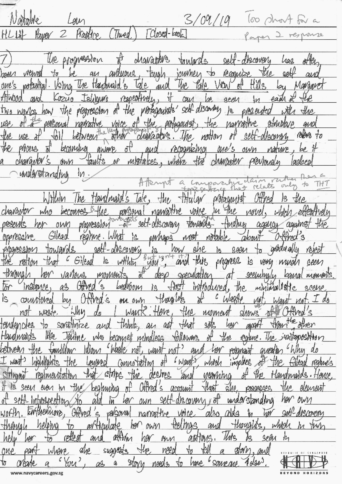 P2 Sample Essay 070823 - FAS1101 - Studocu