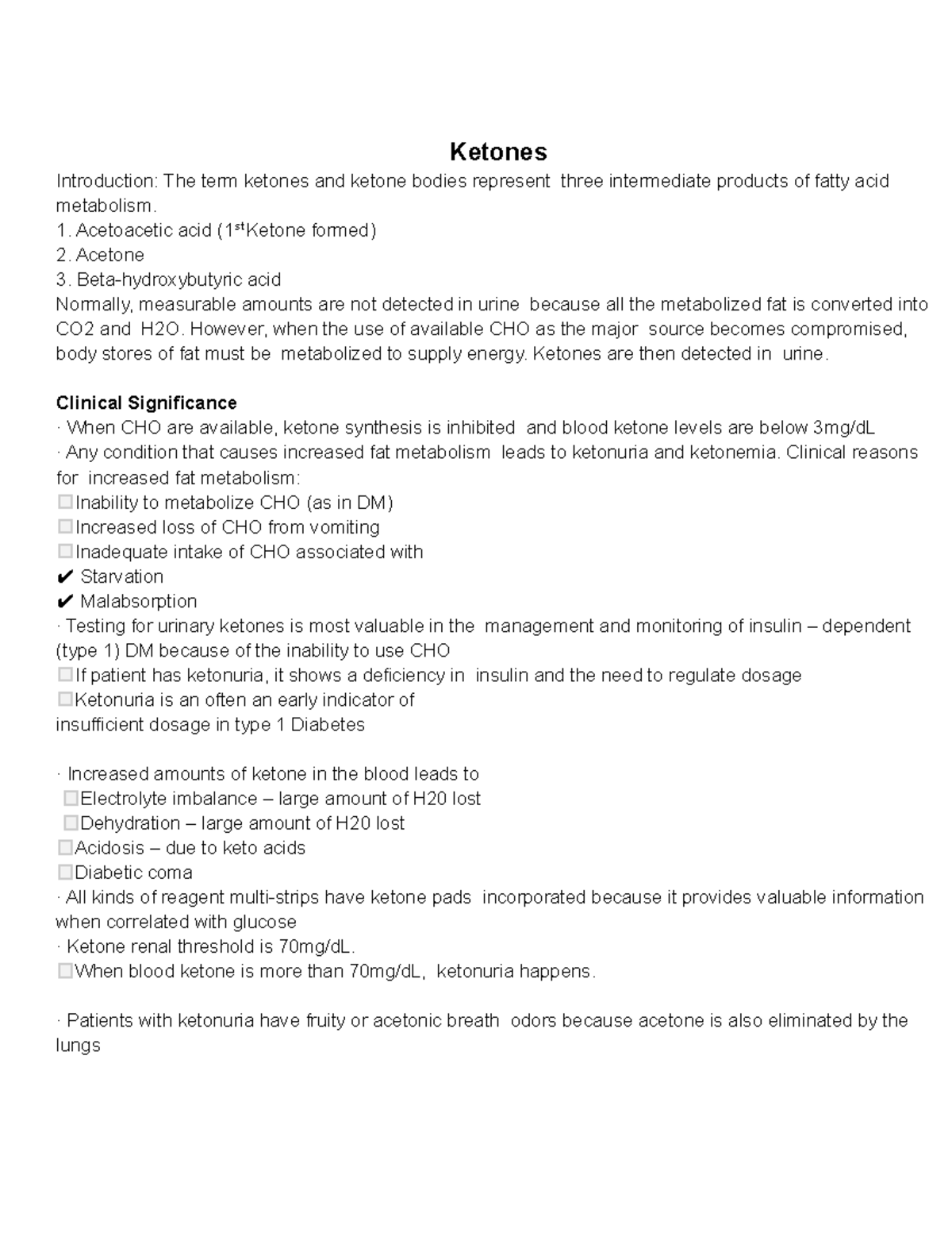 Chemical examination of Ketones - Ketones Introduction: The term ...