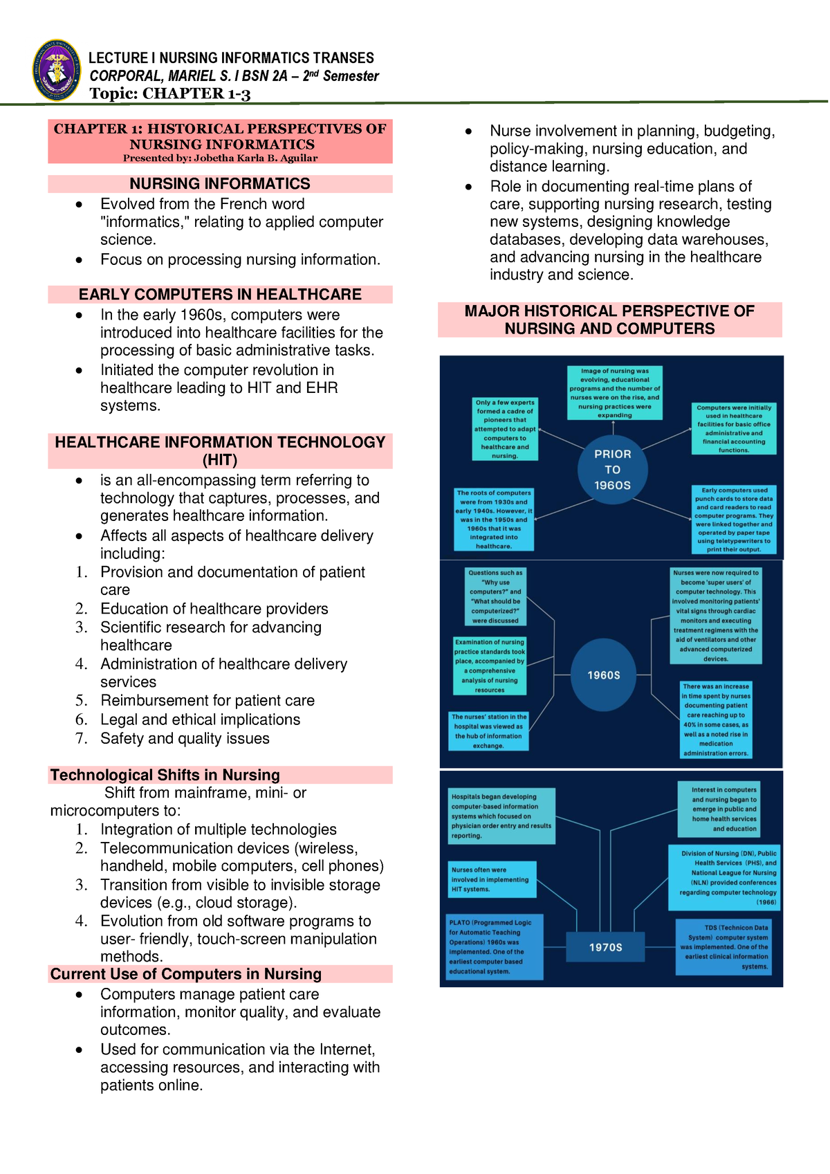 Historical Perspectives of Nursing Informatics