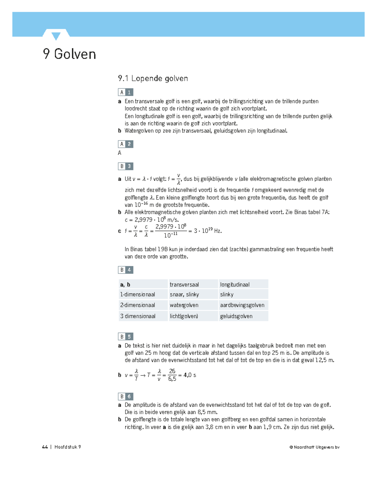 Overal Natuurkunde 5V H09 Uitwerkingen - 44 | Hoofdstuk 9 © Noordhoff ...