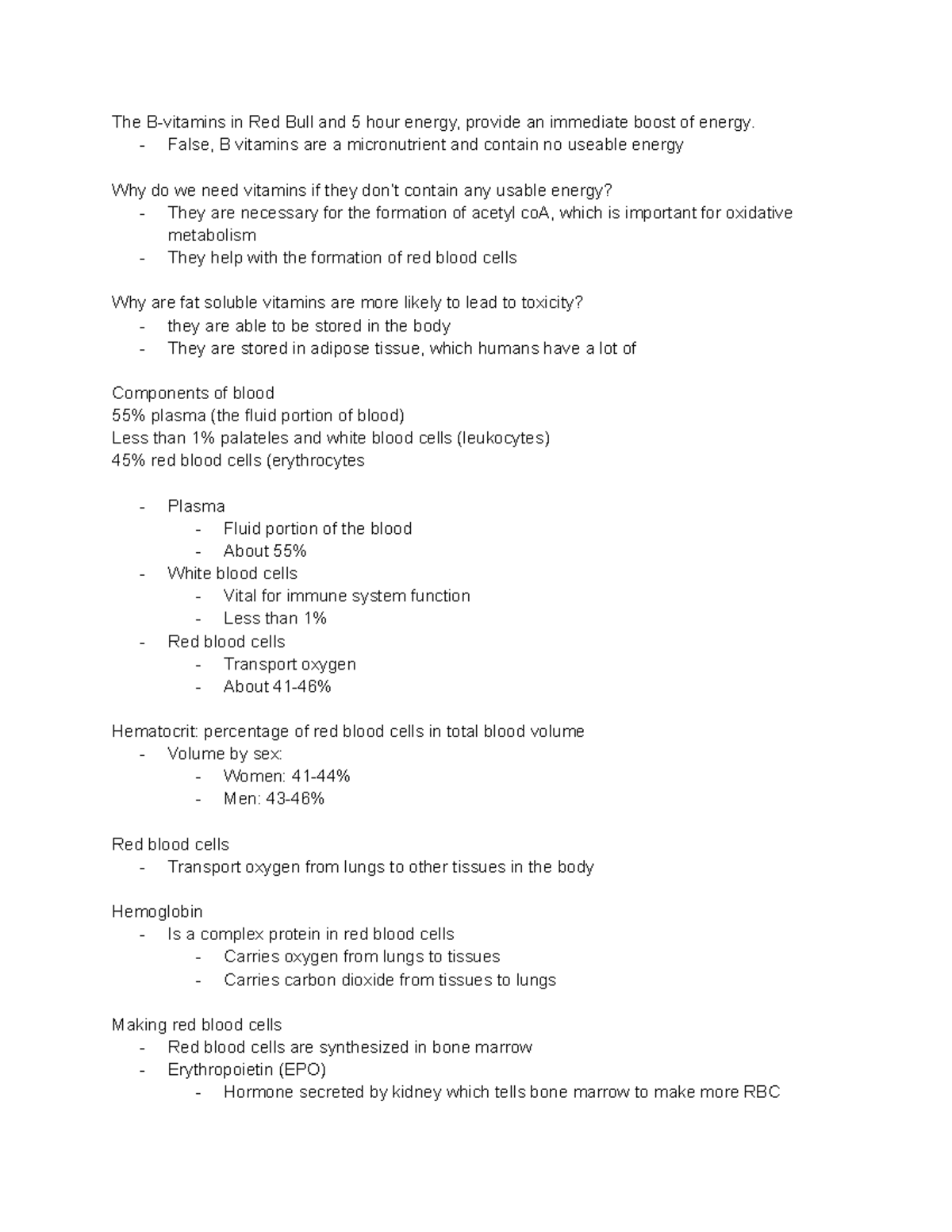 Lecture 15 Blood And Circulation 2 Studocu