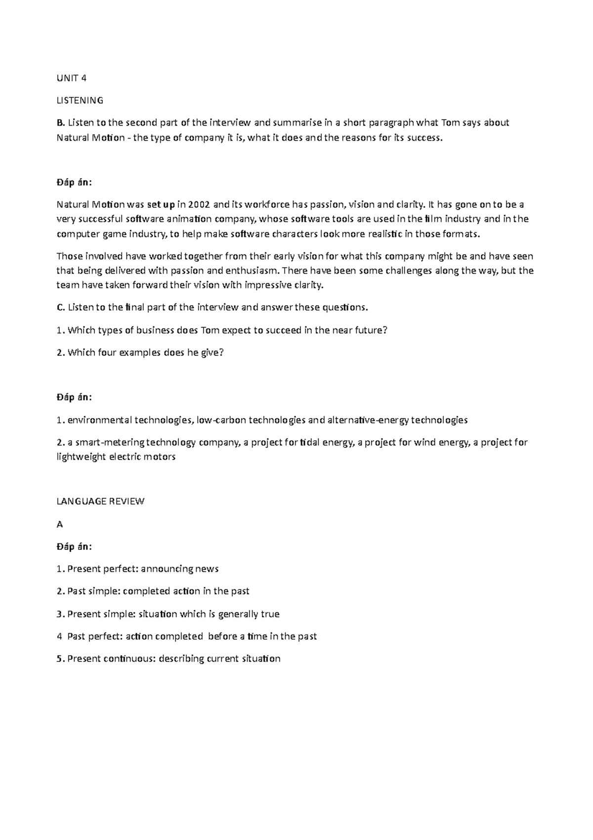 UNIT 4 Professional English III MARKET LEADER UPPER INTERMEDIATE - UNIT ...