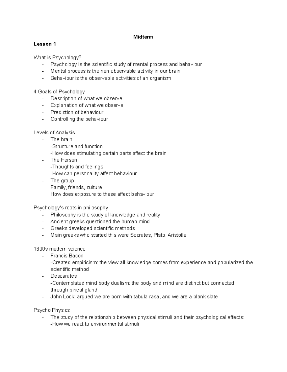 PS101 Midterm + Exam Study Notes 2021 - Midterm Lesson 1 What Is ...