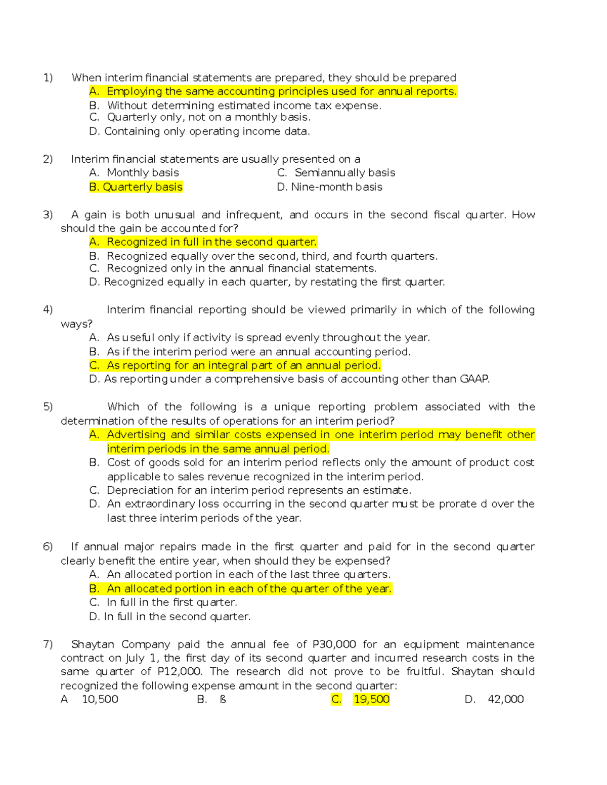 What Does Interim Financial Statement Mean