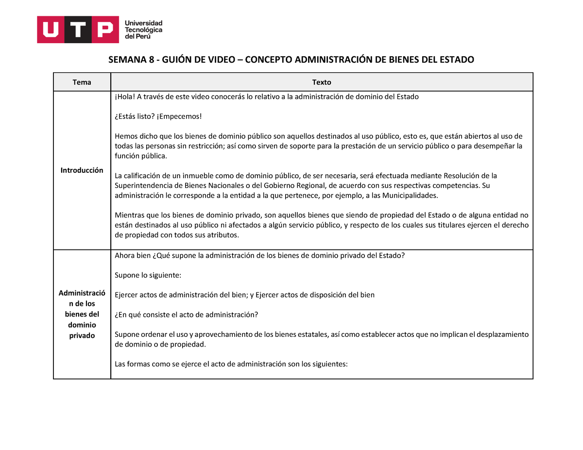 D. Admin - SEMANA 8 - GUI”N DE VIDEO – CONCEPTO ADMINISTRACI”N DE ...