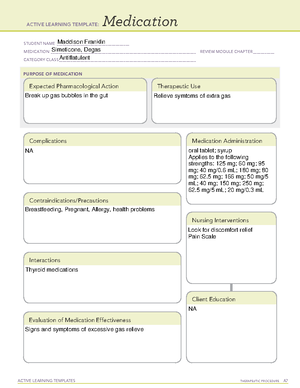 Bulk forming laxatives - ACTIVE LEARNING TEMPLATES THERAPEUTIC ...