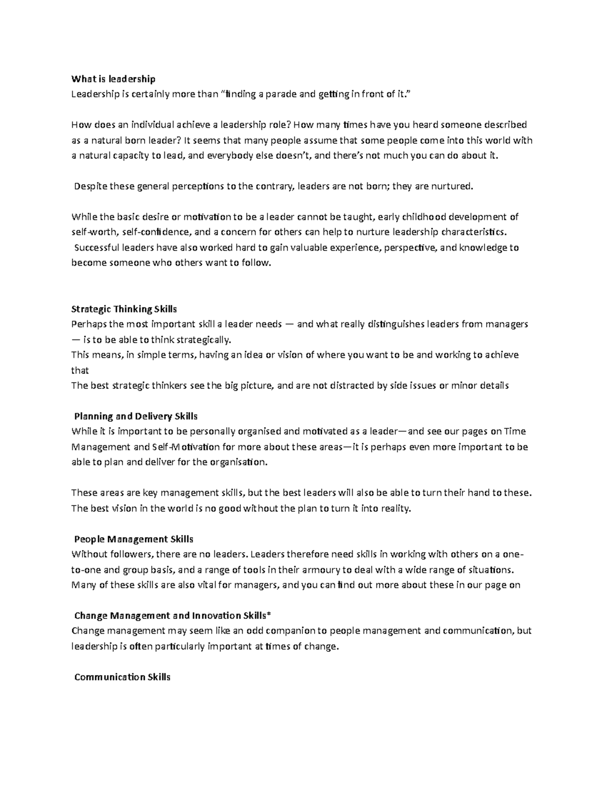 What Is Leadership And Its Role In Organisation What Is Leadership