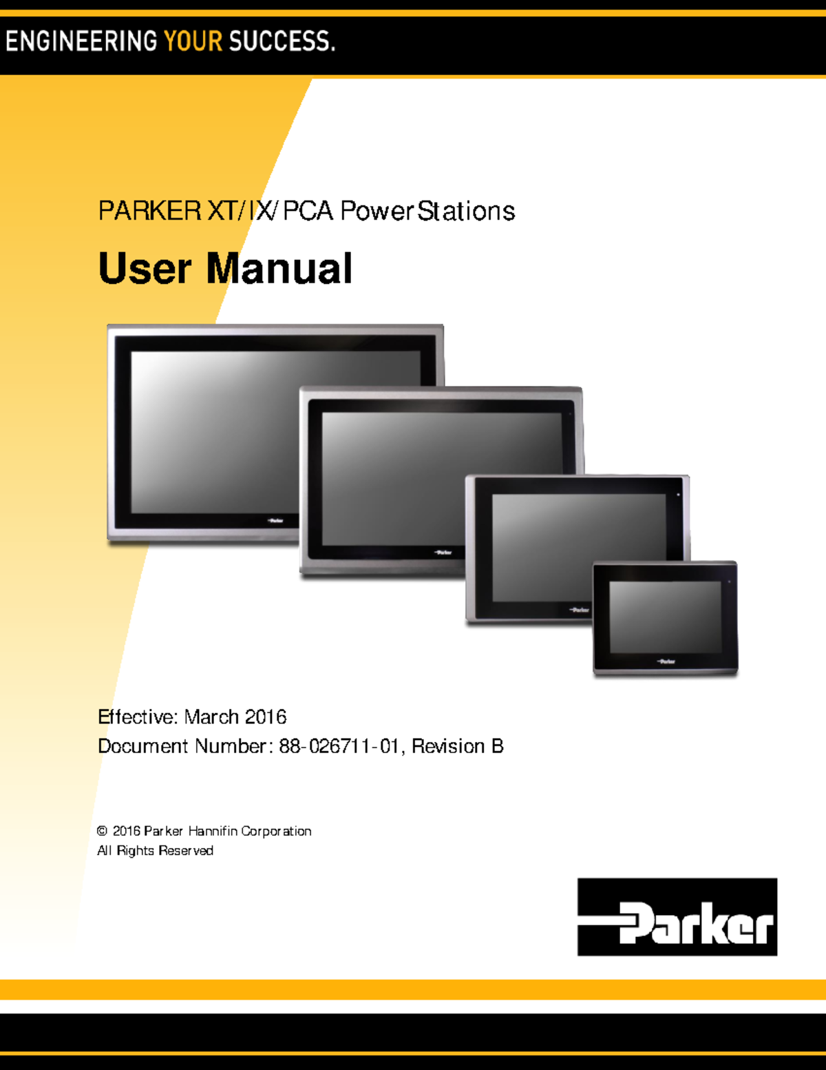 IX PCA XT Hardware User Manual Rev B PARKER XT/ IX/ PCA Power