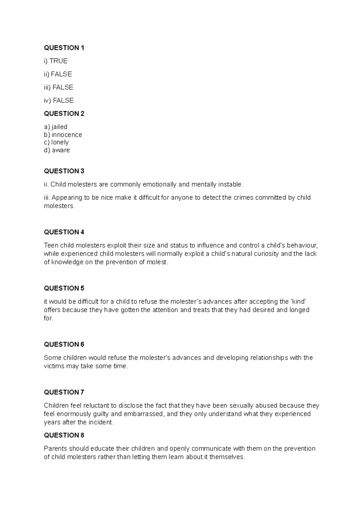 ELC TEST SPACE WALK ANSWER KEY, QUIZ ELC AND ASSIGNMENT 231 QUESTION