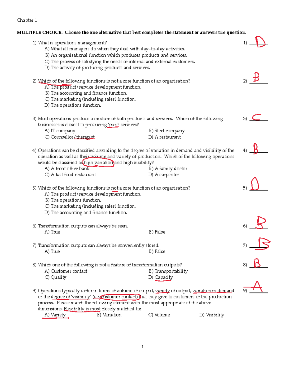 Test mid - test - Chapter 1 MULTIPLE CHOICE. Choose the one alternative ...