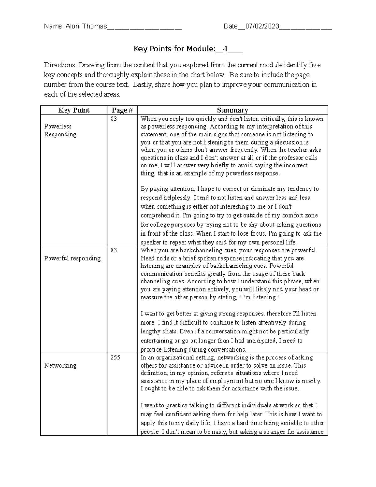 key-point-module-4-spch-1311-studocu