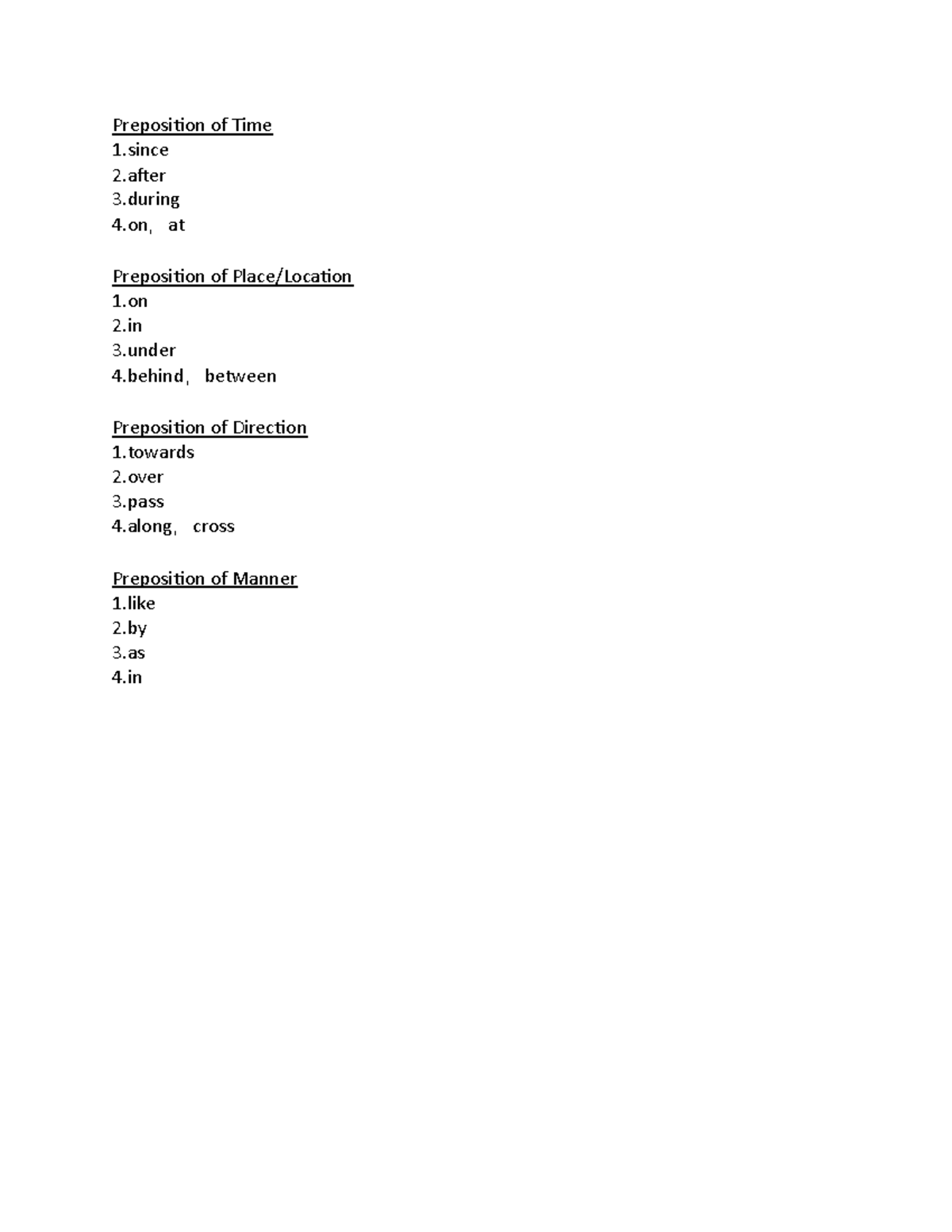 Preposition Exercise - Practice - Critical Thinking - Preposition of ...