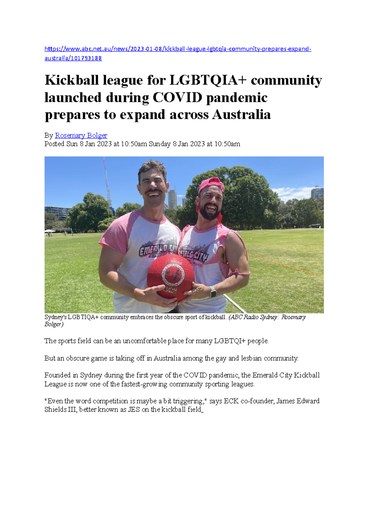 03 abc kickball practice article to study Studocu