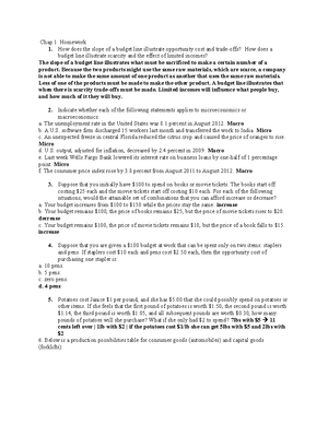 Macroeconomics Chapter 1 - Macro Chapter 1 Intro: What Is Economics ...