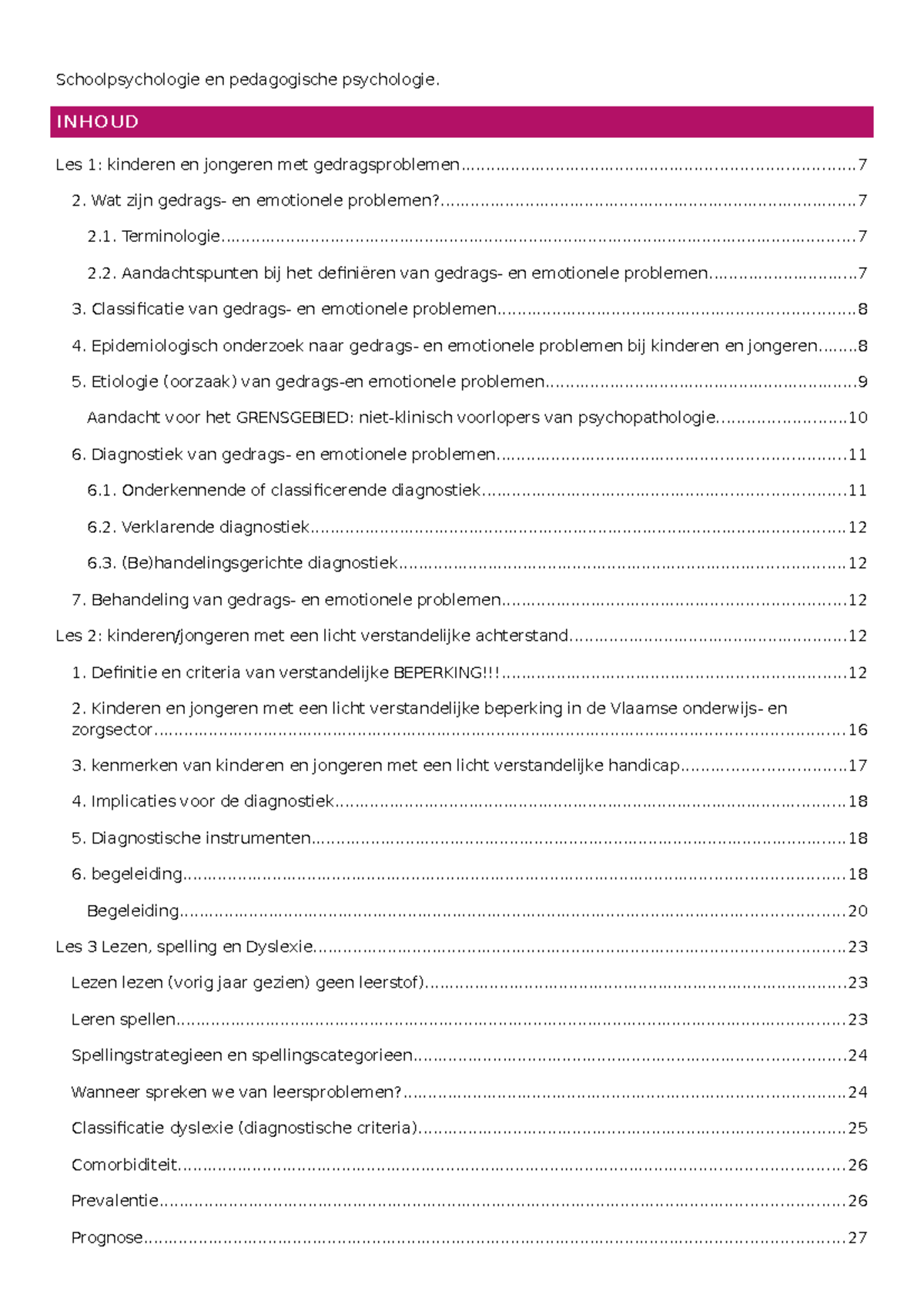 Samenvatting School En Pedagogische Psychologie Theorie - Thomas More ...