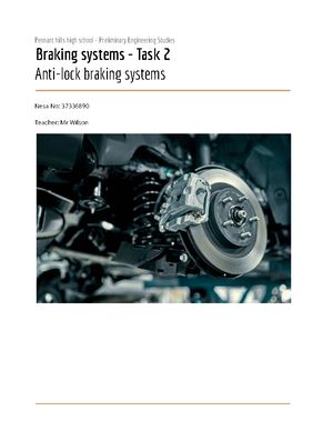 Braking Basics - Braking Basics Questions: 1. Name four devices in ...