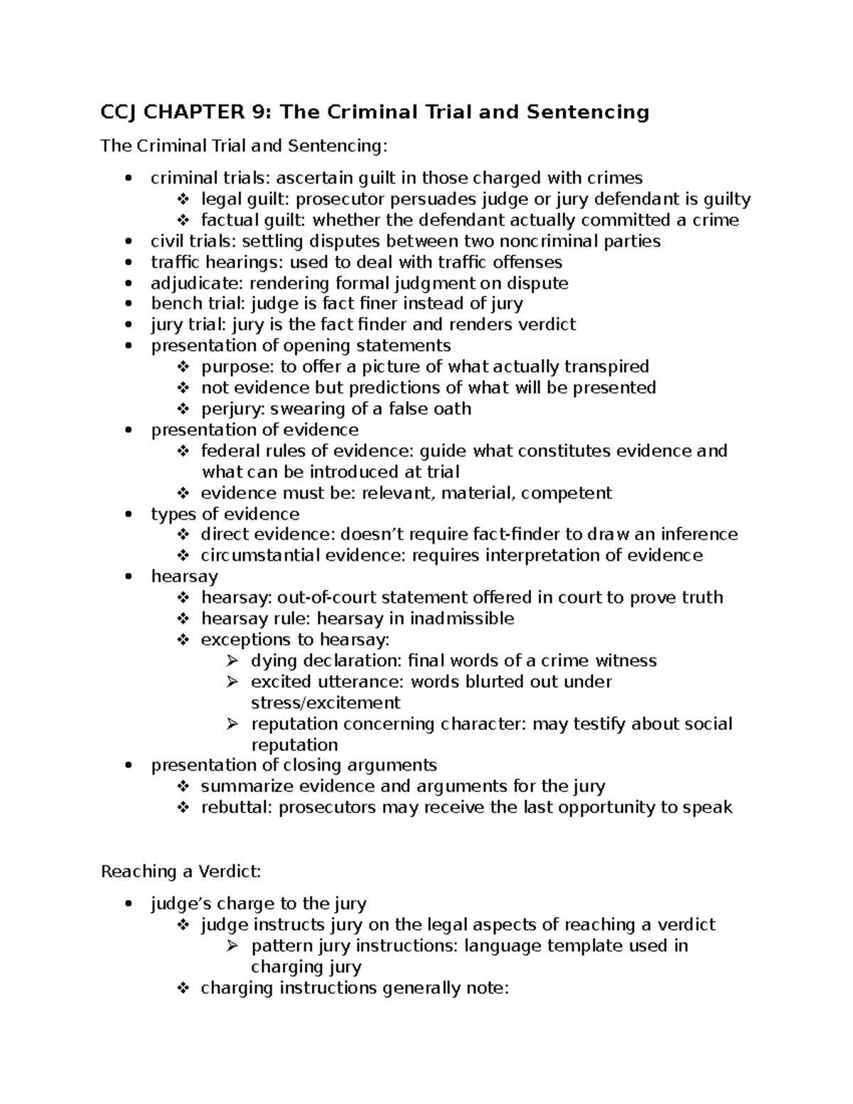 CCJ Chapter 9 - Lecture notes from Intro to Crime and Justice. - CCJ ...