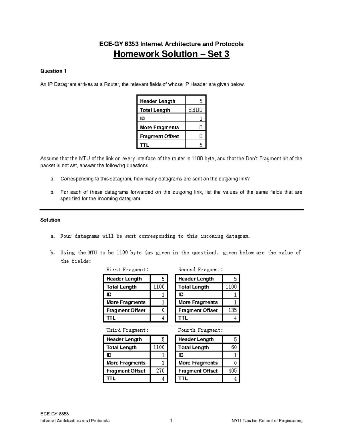 HW set3-5 - HW set3-5 - ECE-GY 6353 ECE-GY 63 53 Internet Architecture ...