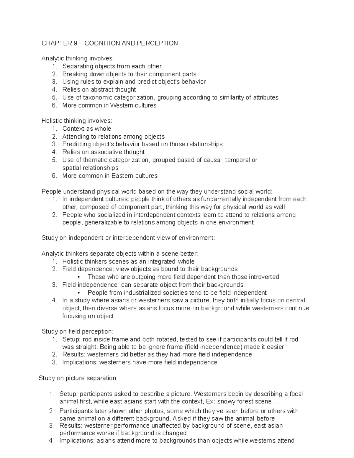 Ch-9-cognition and perception-complete - CHAPTER 9 – COGNITION AND ...