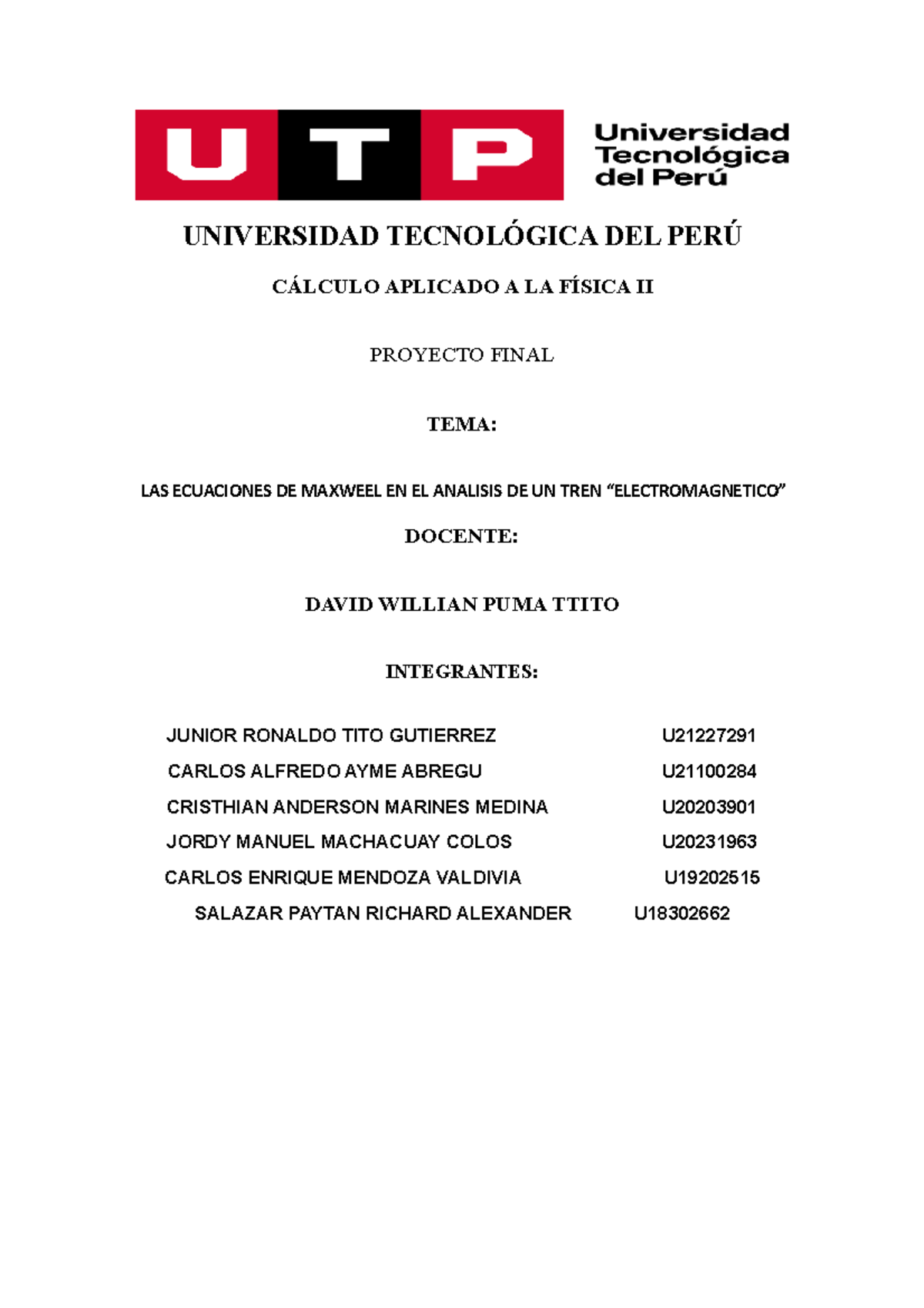 CAF 2 Documento-1 - Primer Avance Que Se Presenta Del Proyecto Final ...