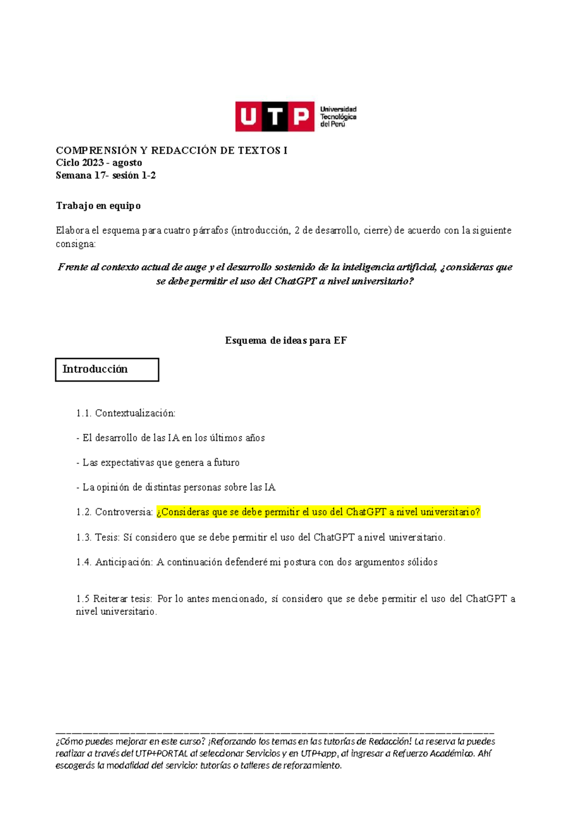 S17.s1-s2+Esquema+para+Examen+Final+2023+agosto - COMPRENSIÓN Y ...
