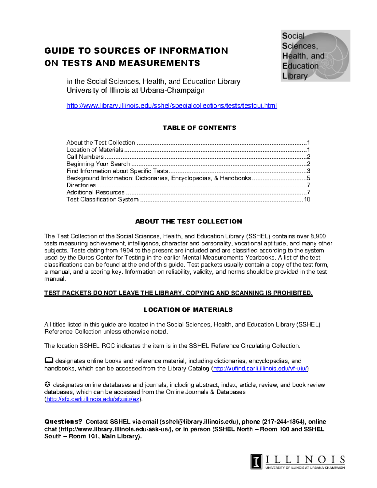 Test Collection Guide 08 - GUIDE TO SOURCES OF INFORMATION ON TESTS AND ...