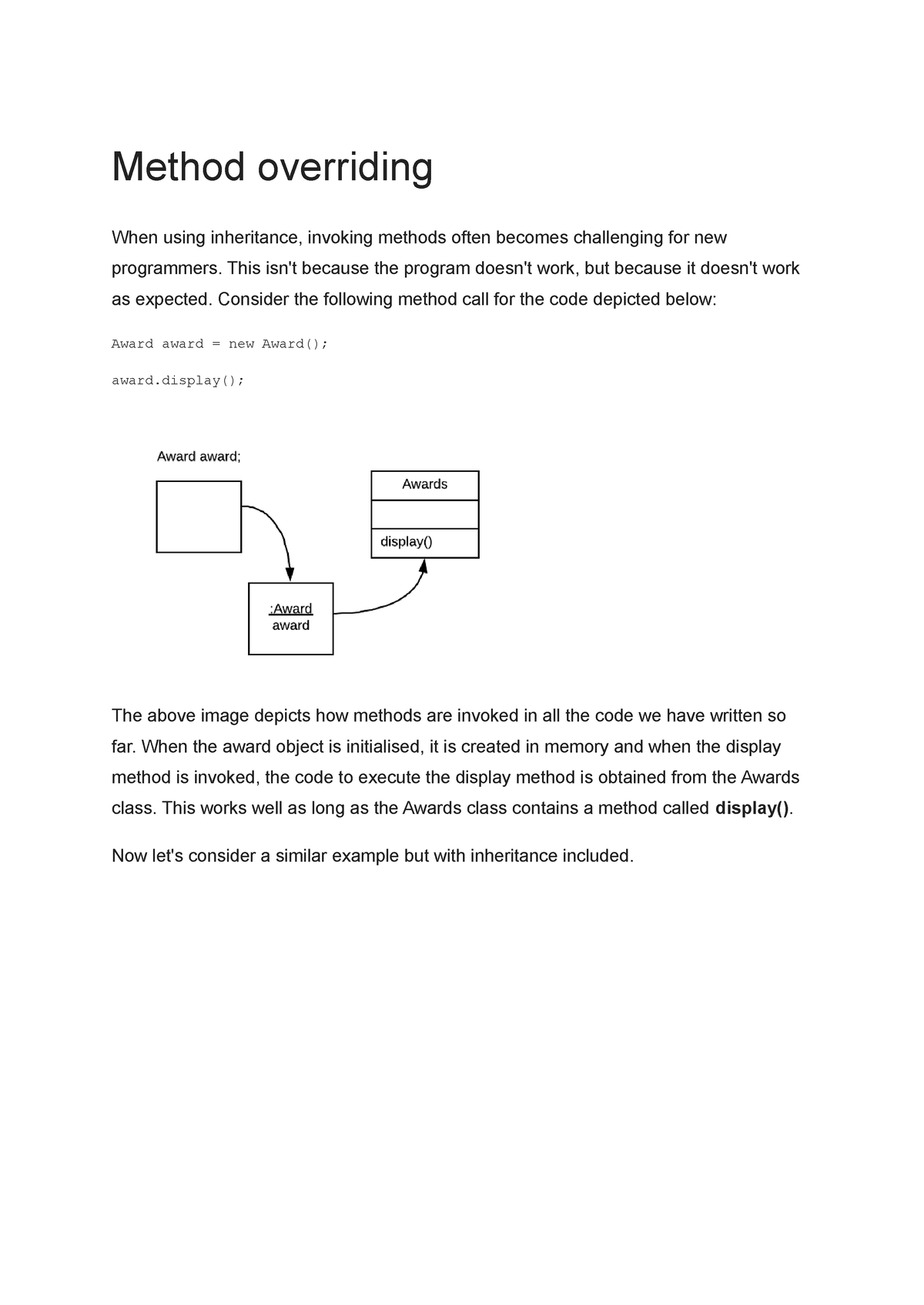 Method Overriding - Method Overriding When Using Inheritance, Invoking ...