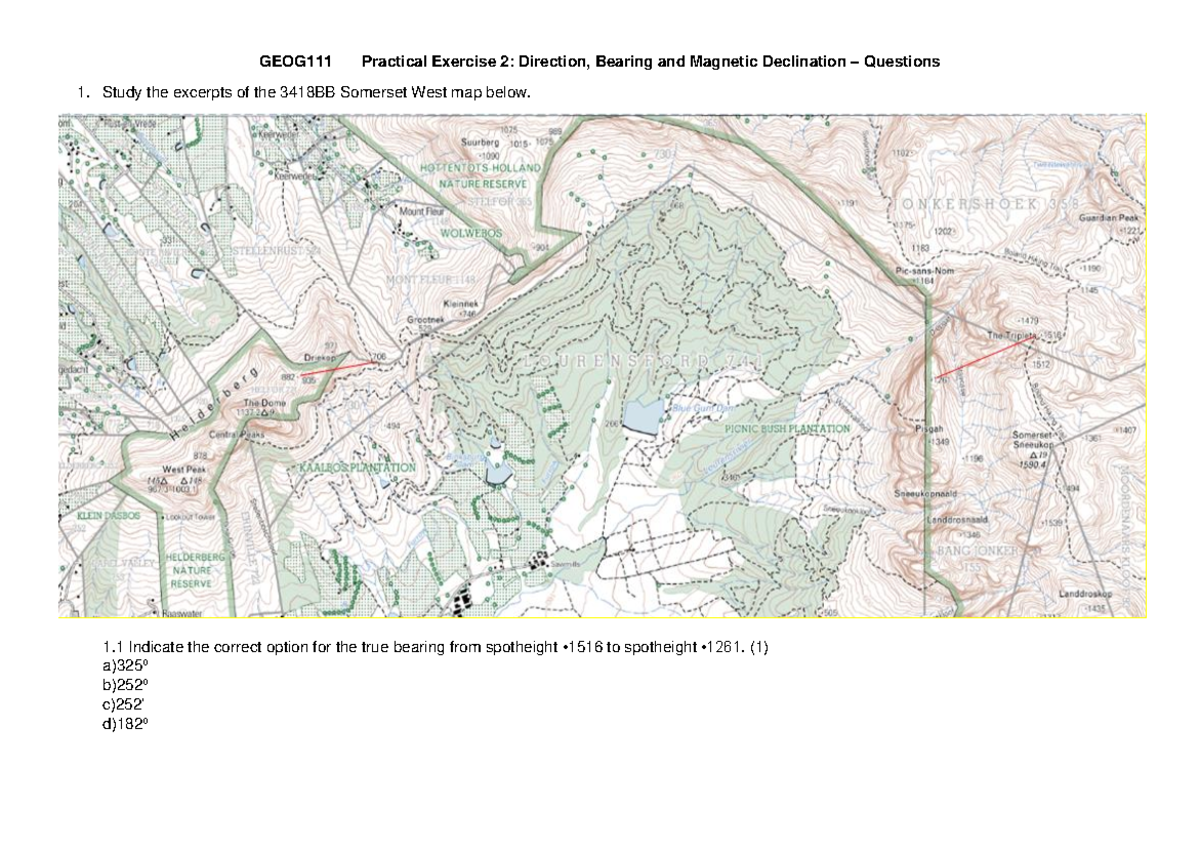 Practice exercise Maps for Geography GEOG111 Practical Exercise 2