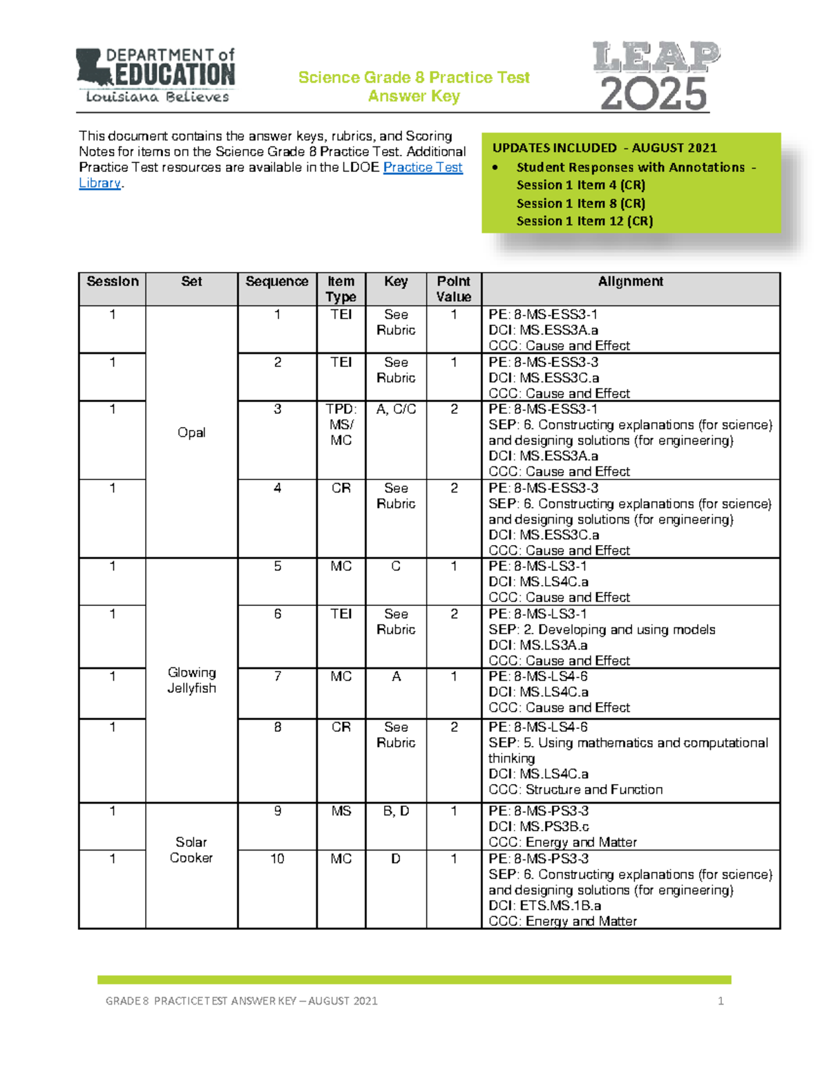 leap-2025-grade-8-science-practice-test-answer-key-answer-key-this