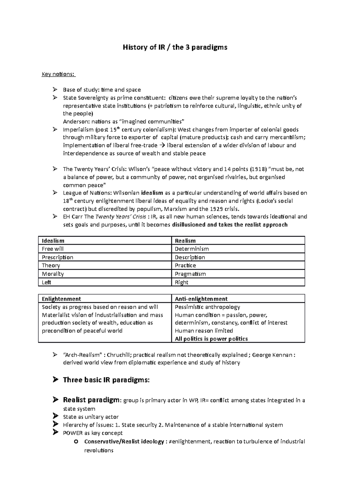 IR 3 paradigms - Extensive summary - History of IR the 3 paradigms Key ...
