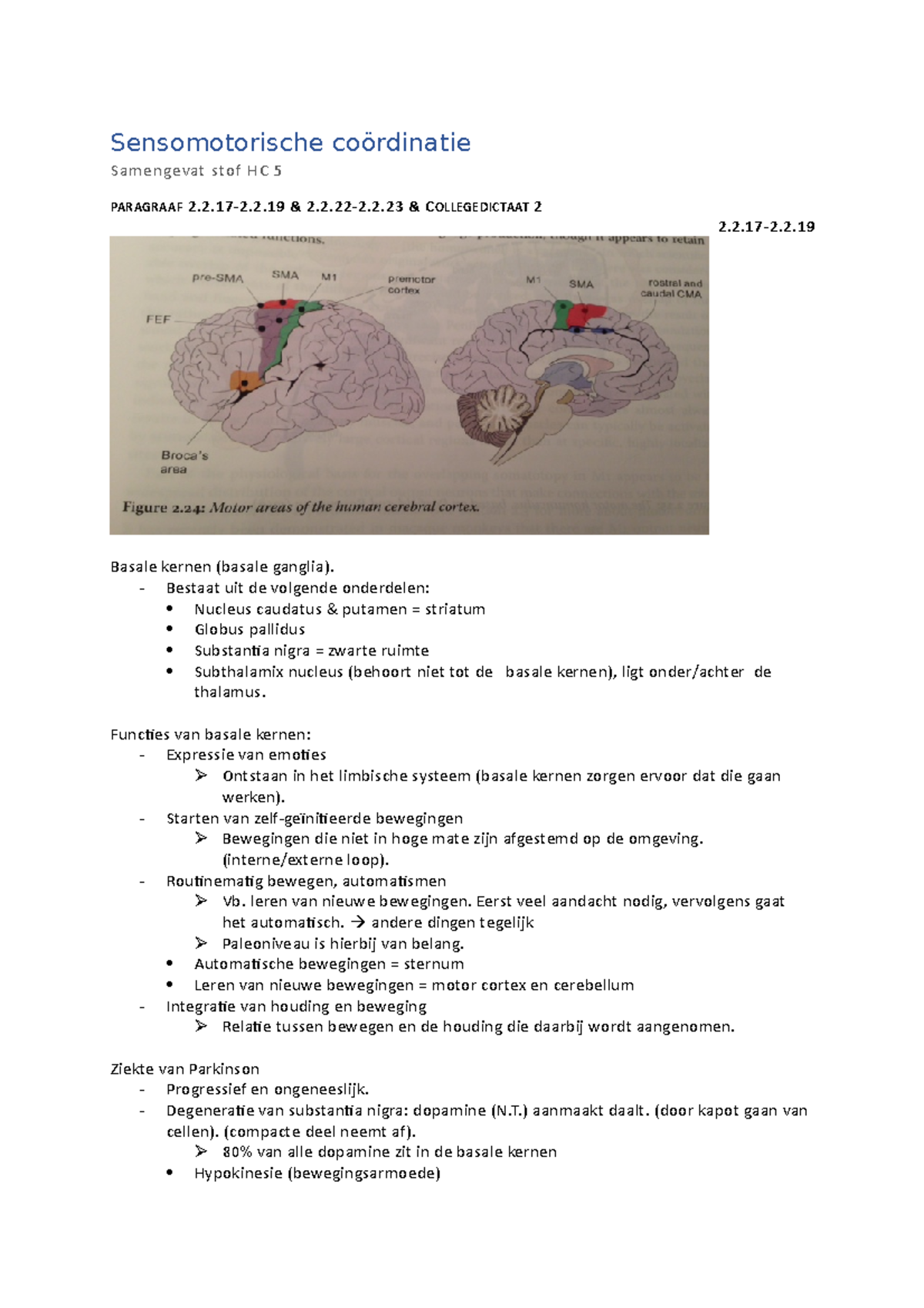 Sensomotorische Coördinatie HC5 Stof Boek - Sensomotorische Coördinatie ...