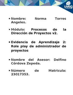 Examen - Procesos de la Dirección de Proyectos v2 - Studocu