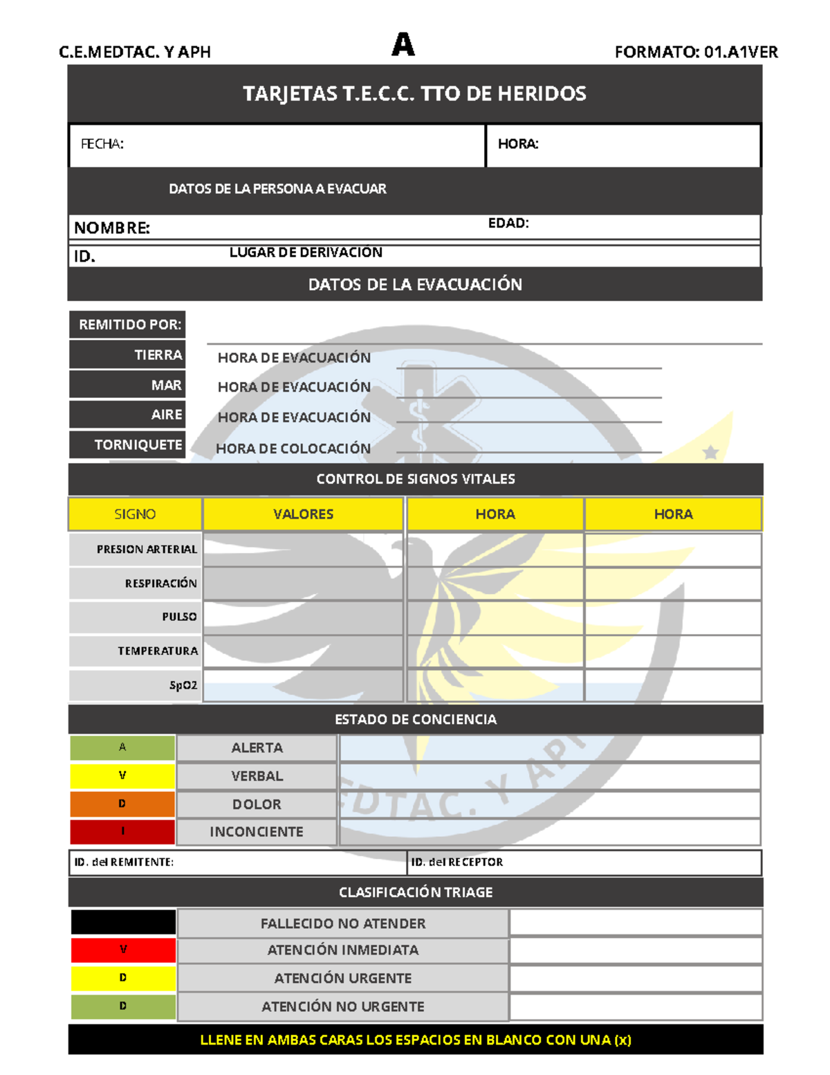 TCCC Es Un Resumen De La Medicina T ctica TARJETAS T E C TTO DE 